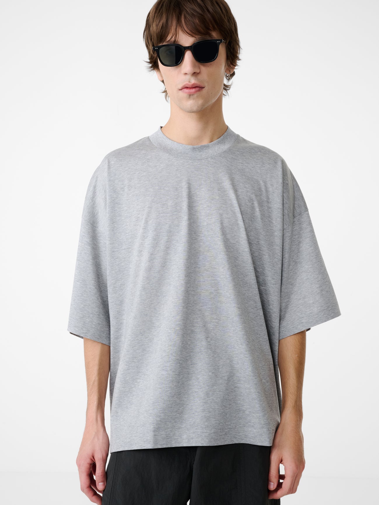 Piu T-Shirt in Grey Marl - Studio Nicholson