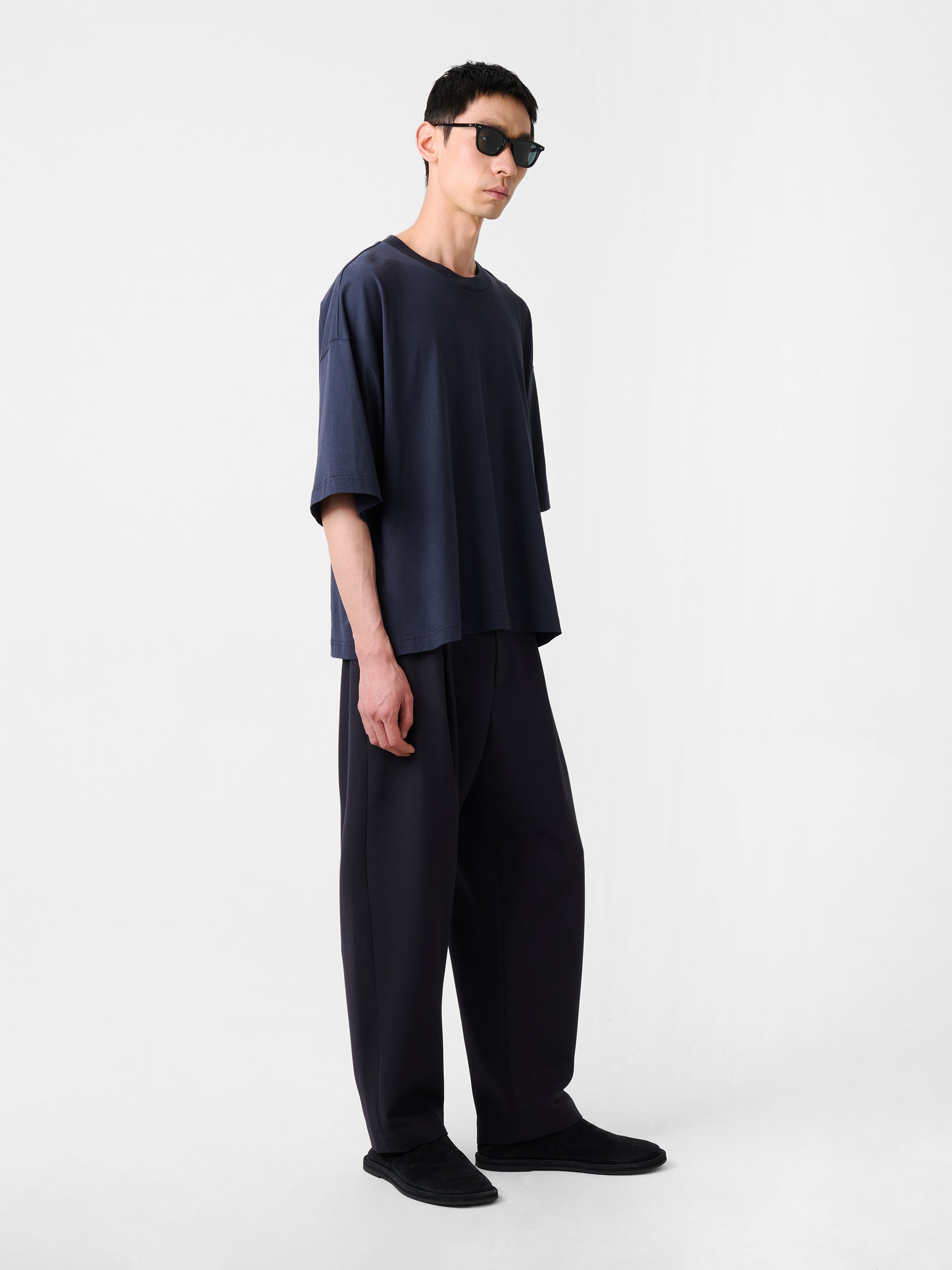 Piu T-Shirt in Darkest Navy - Studio Nicholson