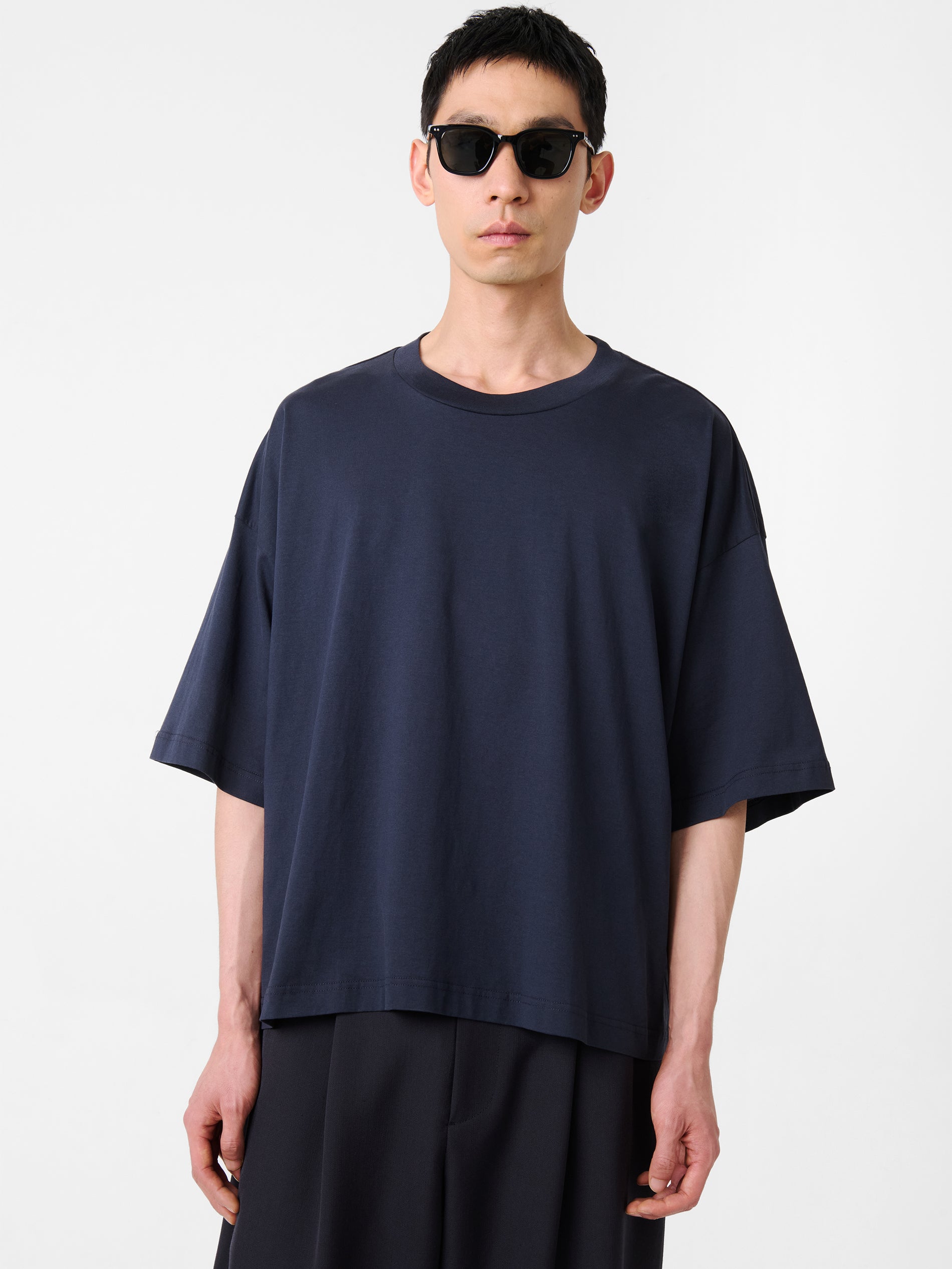 Piu T-Shirt in Darkest Navy - Studio Nicholson