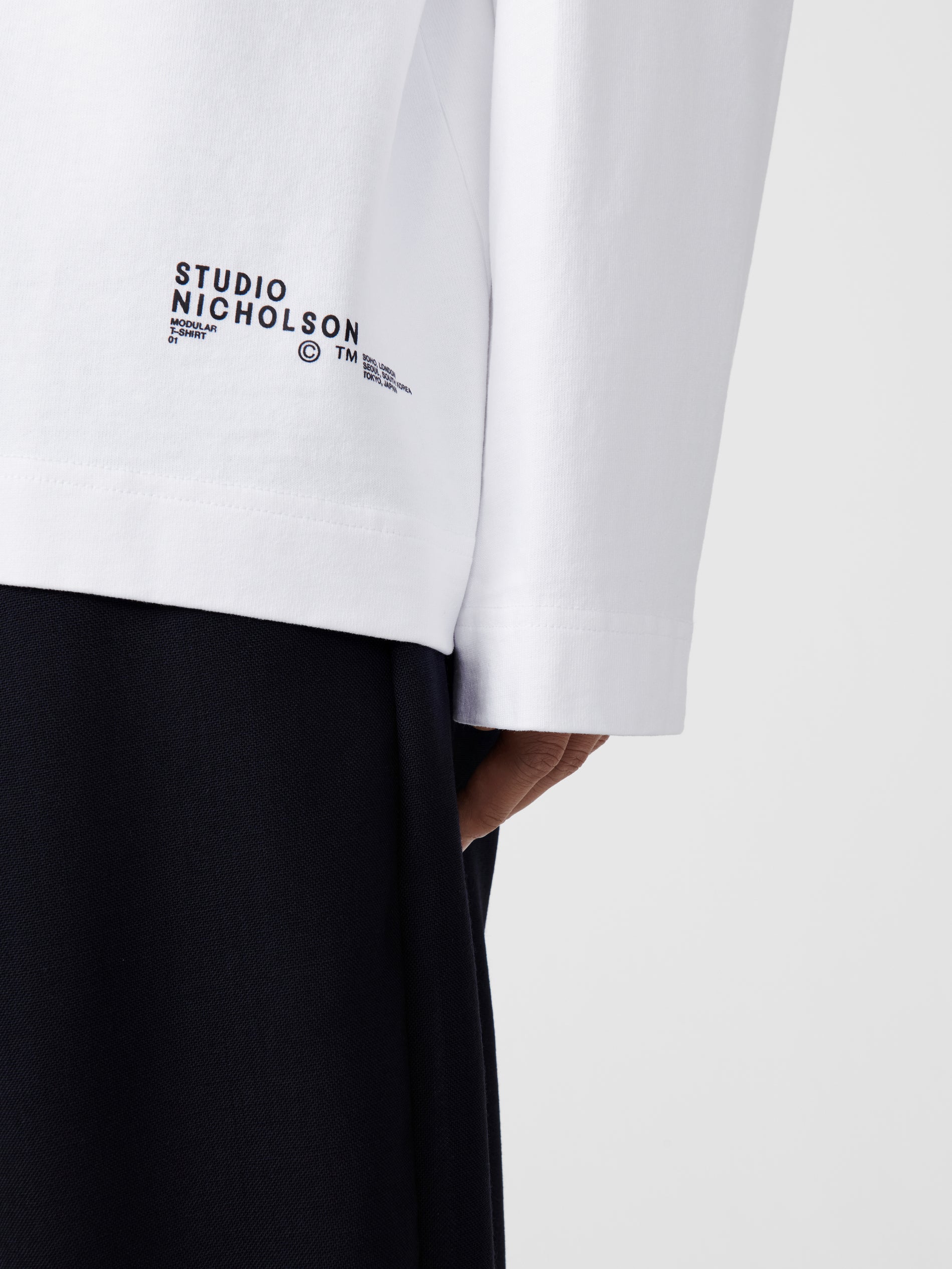 Platt T-Shirt in White - Studio Nicholson