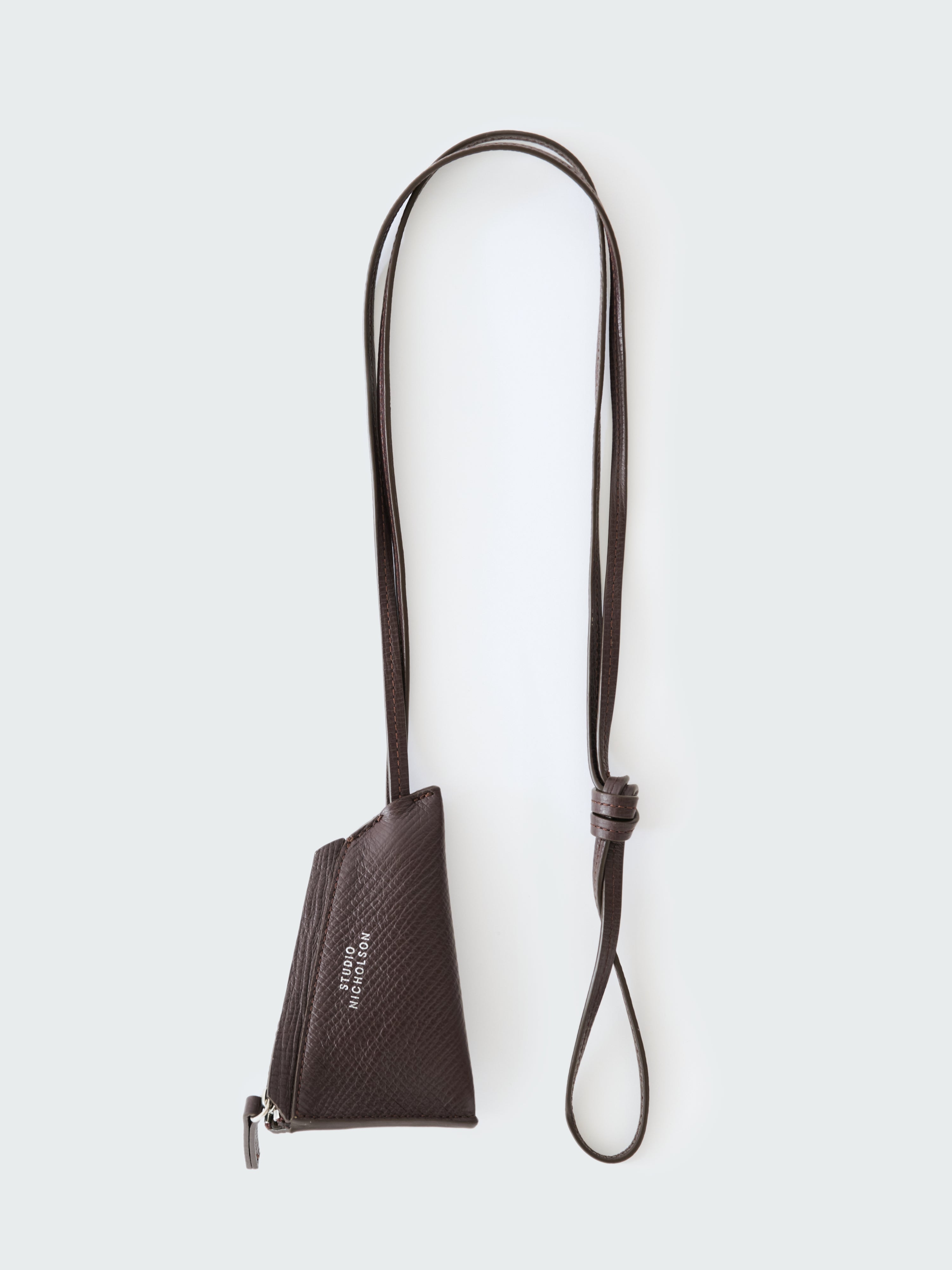 Pochi Leather Pouch in Conker | Coin Purse | Studio Nicholson