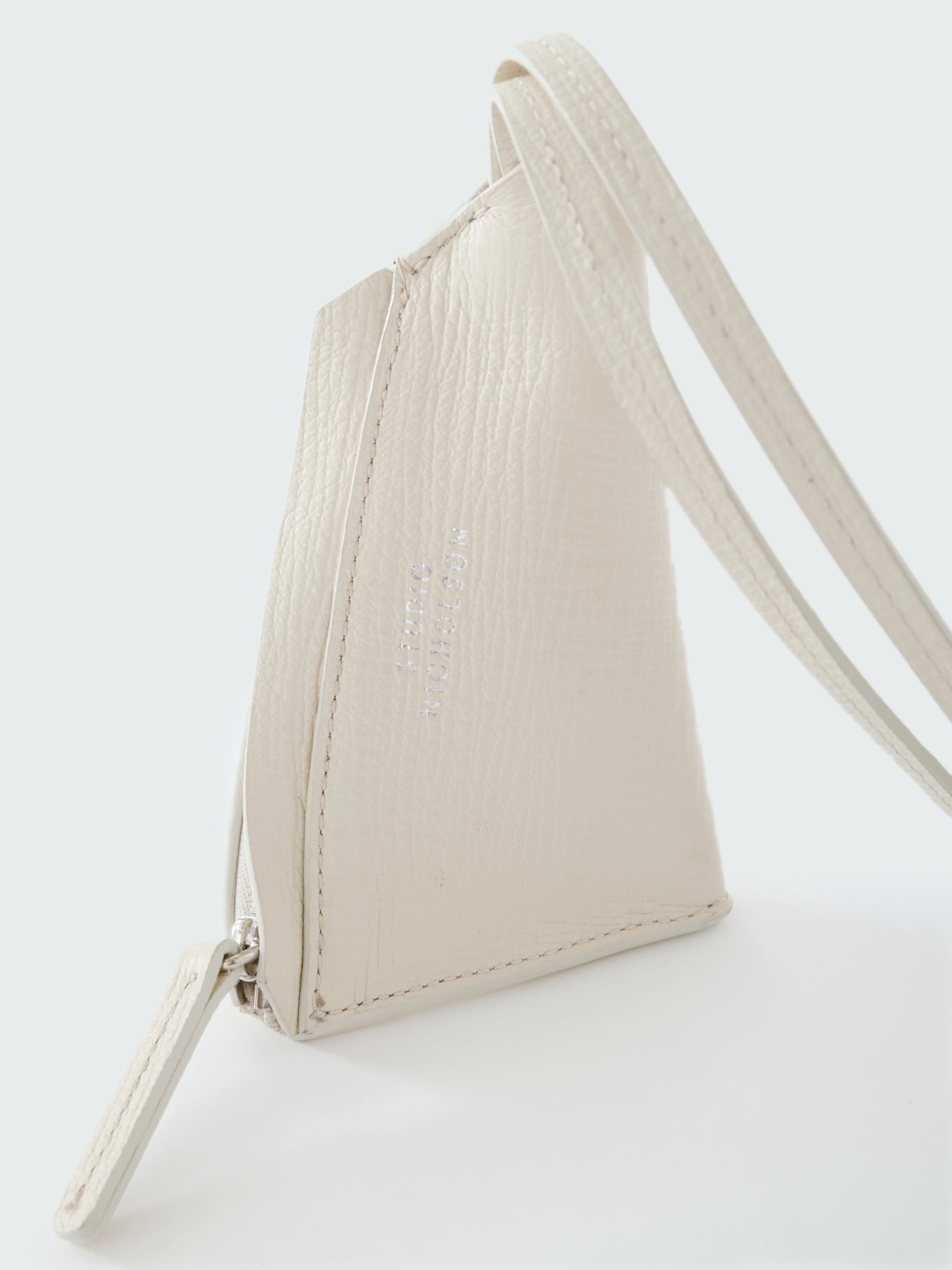 Pochi Leather Pouch in Parchment - Studio Nicholson