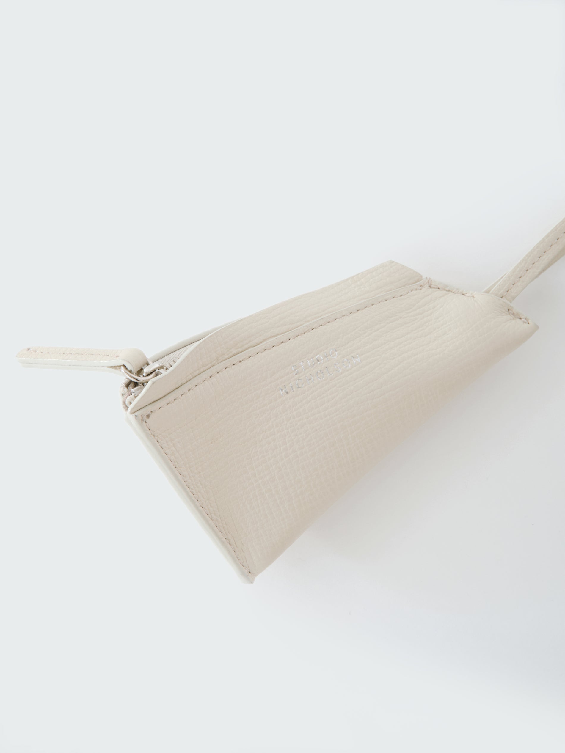 Pochi Leather Pouch in Parchment - Studio Nicholson