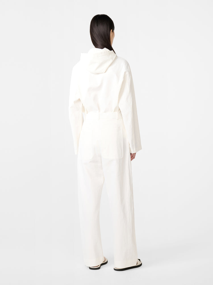 Pravin Linen Pant in Milk