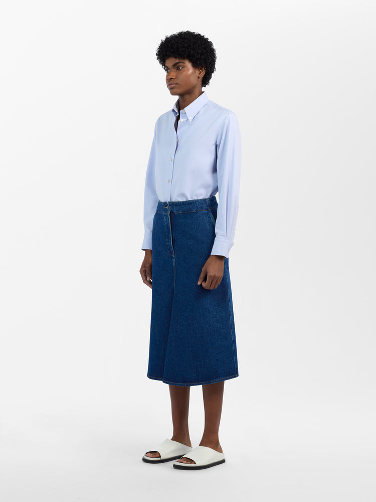 Preto Skirt in Indigo Wash