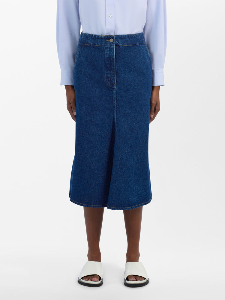 Preto Skirt in Indigo Wash