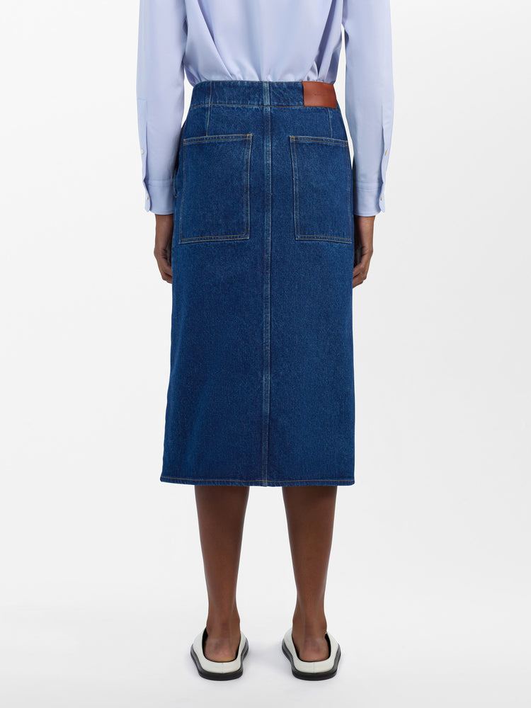 Preto Skirt in Indigo Wash