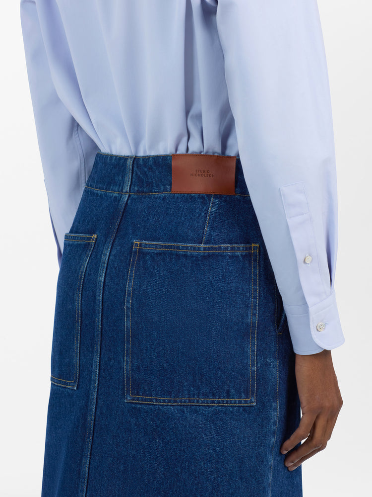 Preto Skirt in Indigo Wash