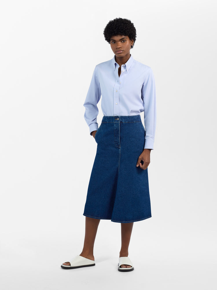 Preto Skirt in Indigo Wash