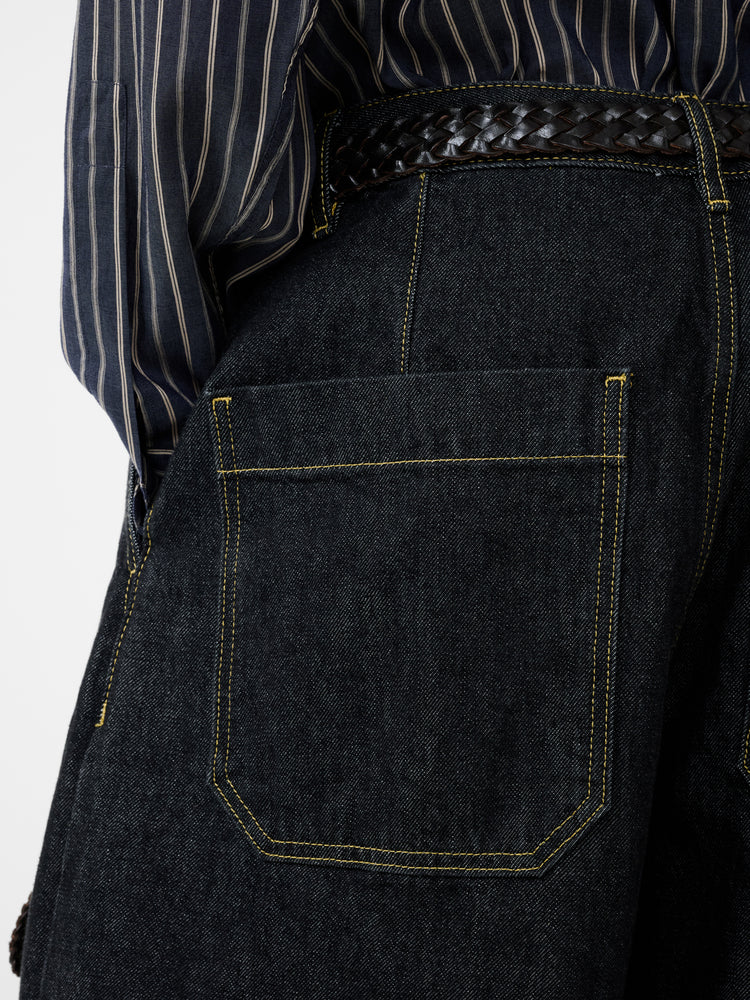 Puch Italian Denim Pant in Black - Studio Nicholson