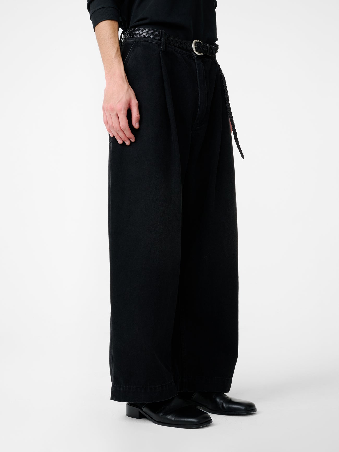 Puch Denim Pant in Washed Black - Studio Nicholson