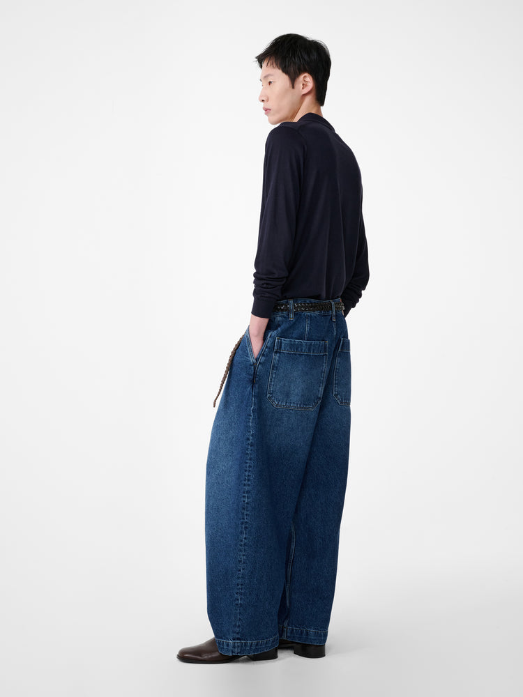 Puch Denim Pant in Worn Wash Indigo - Studio Nicholson