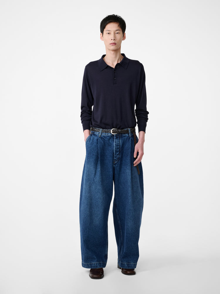 Puch Denim Pant in Worn Wash Indigo - Studio Nicholson