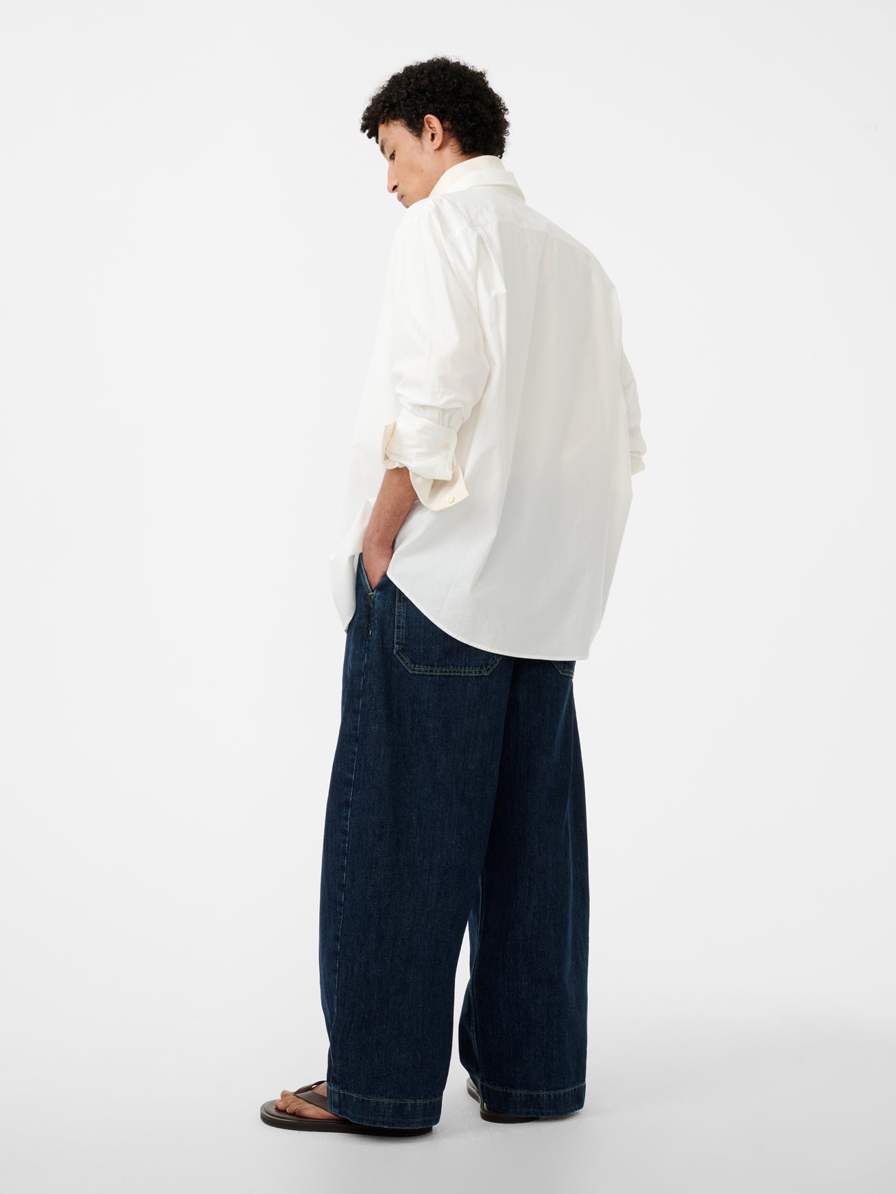 Puch Wide Leg Denim Pant in Indigo