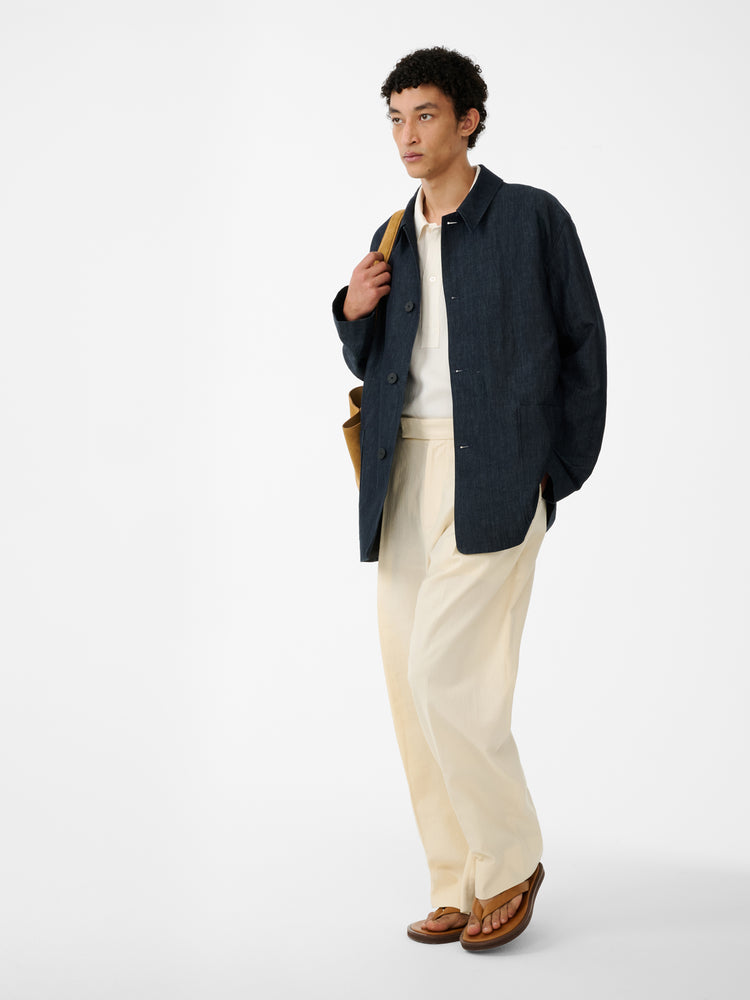 Pull Pant in Antique White - Studio Nicholson