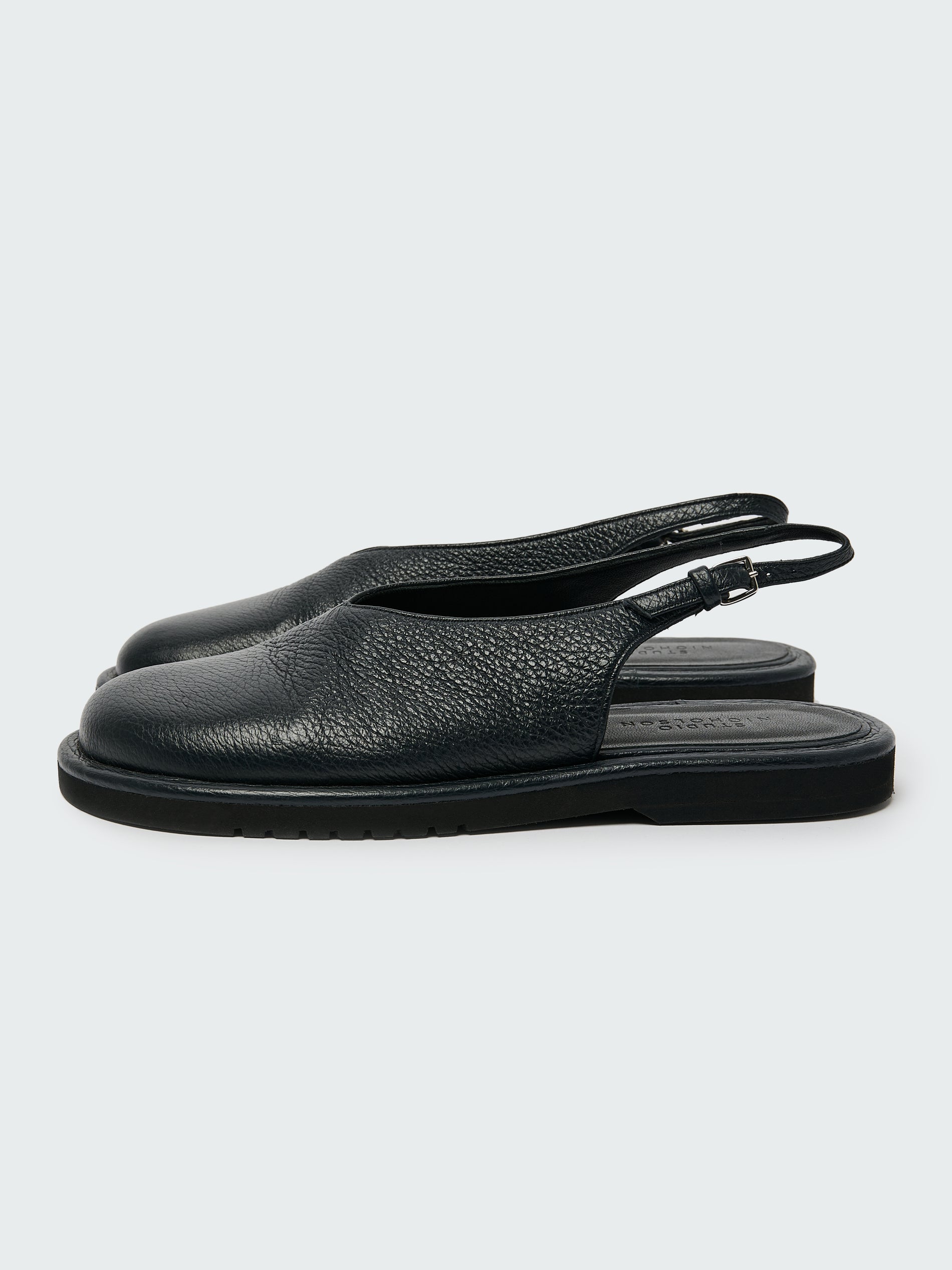 Paley Leather Shoe in Darkest Navy - Studio Nicholson