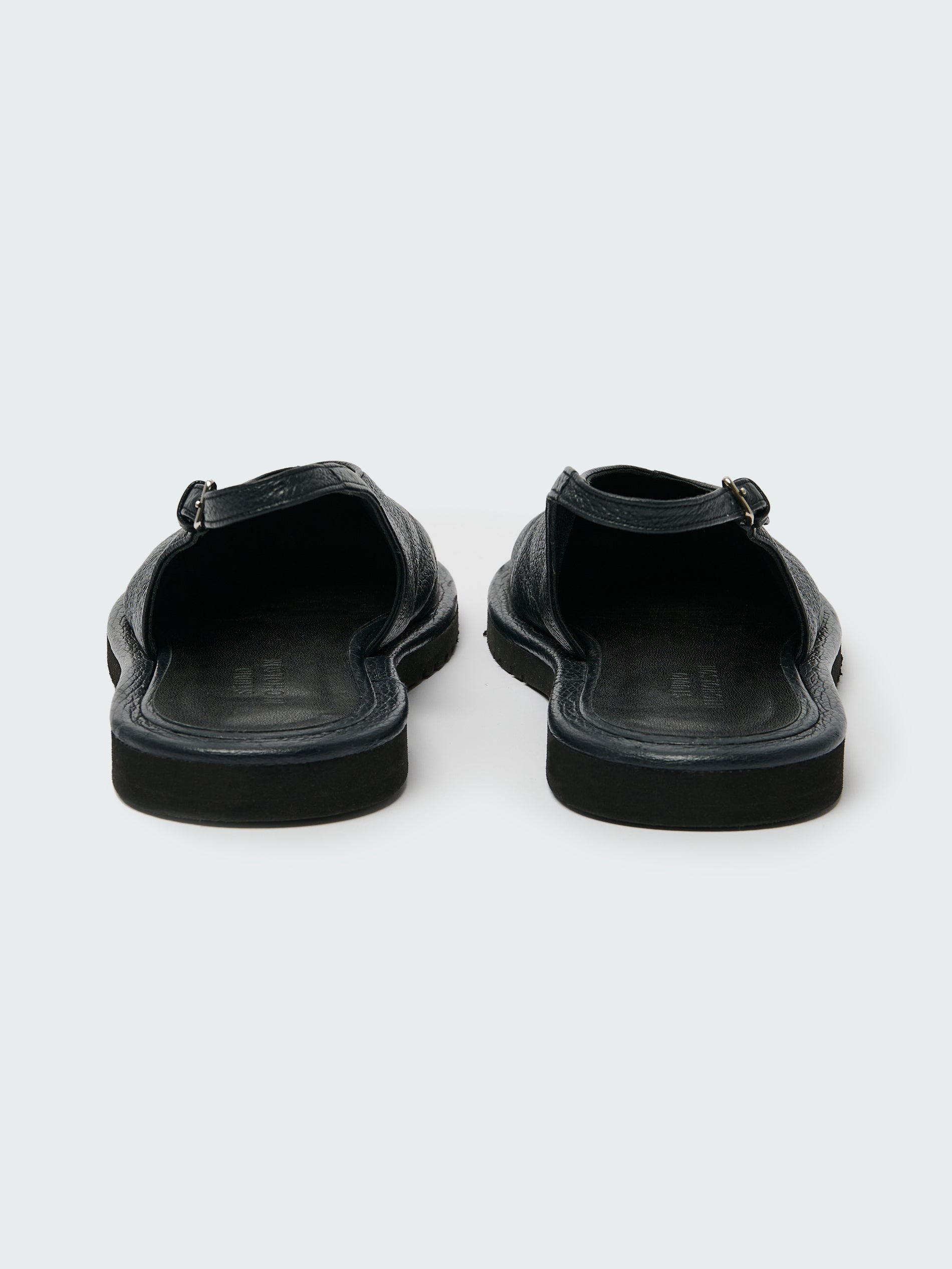 Paley Leather Shoe in Darkest Navy - Studio Nicholson