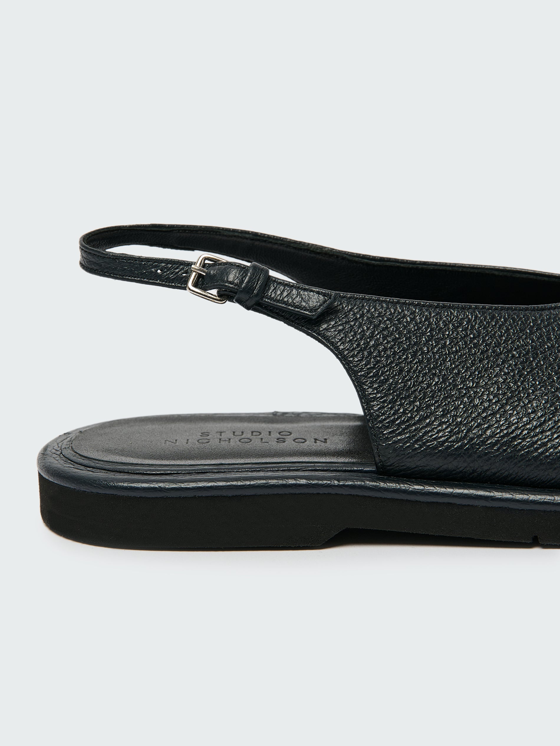 Paley Leather Shoe in Darkest Navy - Studio Nicholson