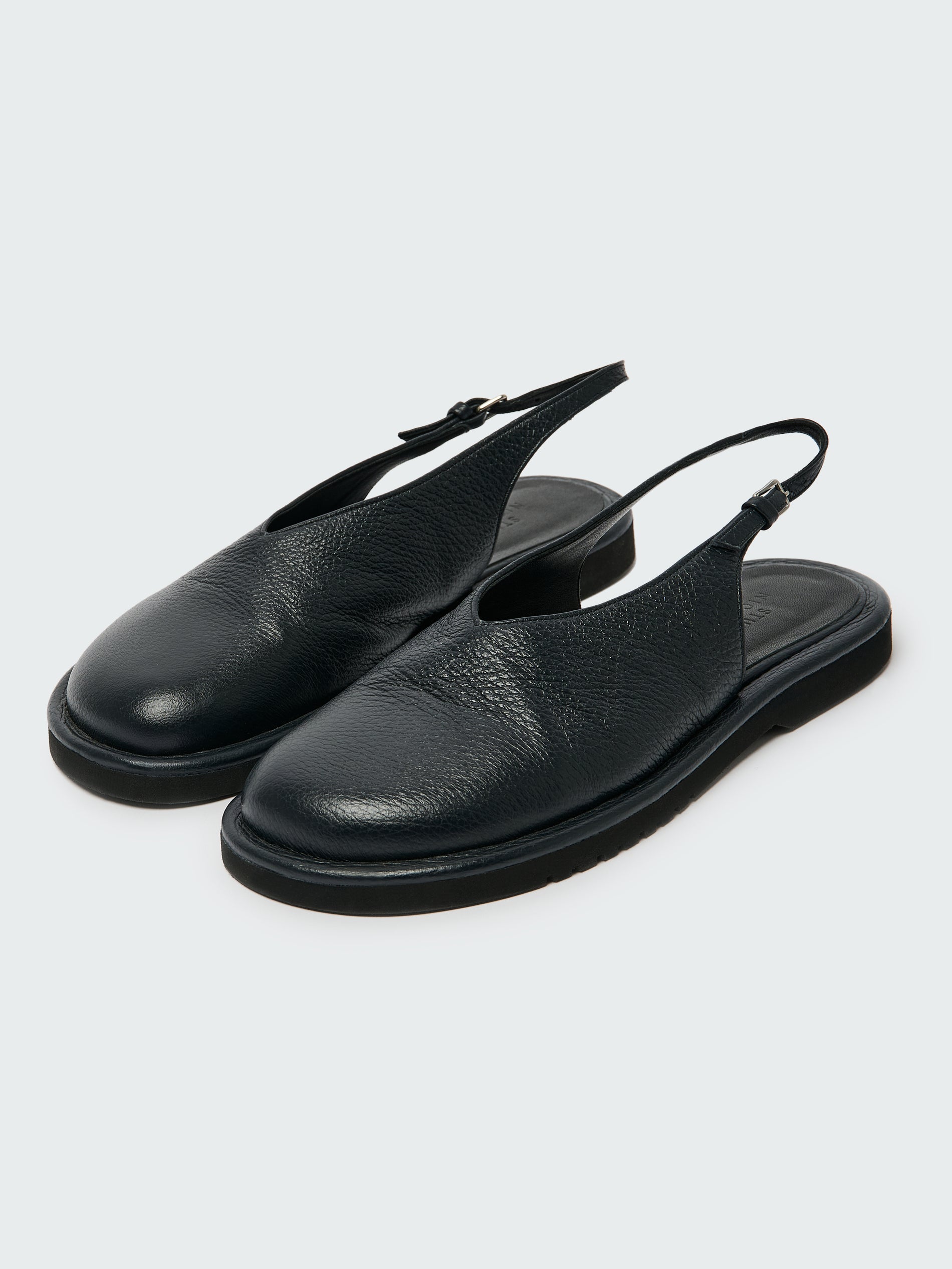 Paley Leather Shoe in Darkest Navy - Studio Nicholson