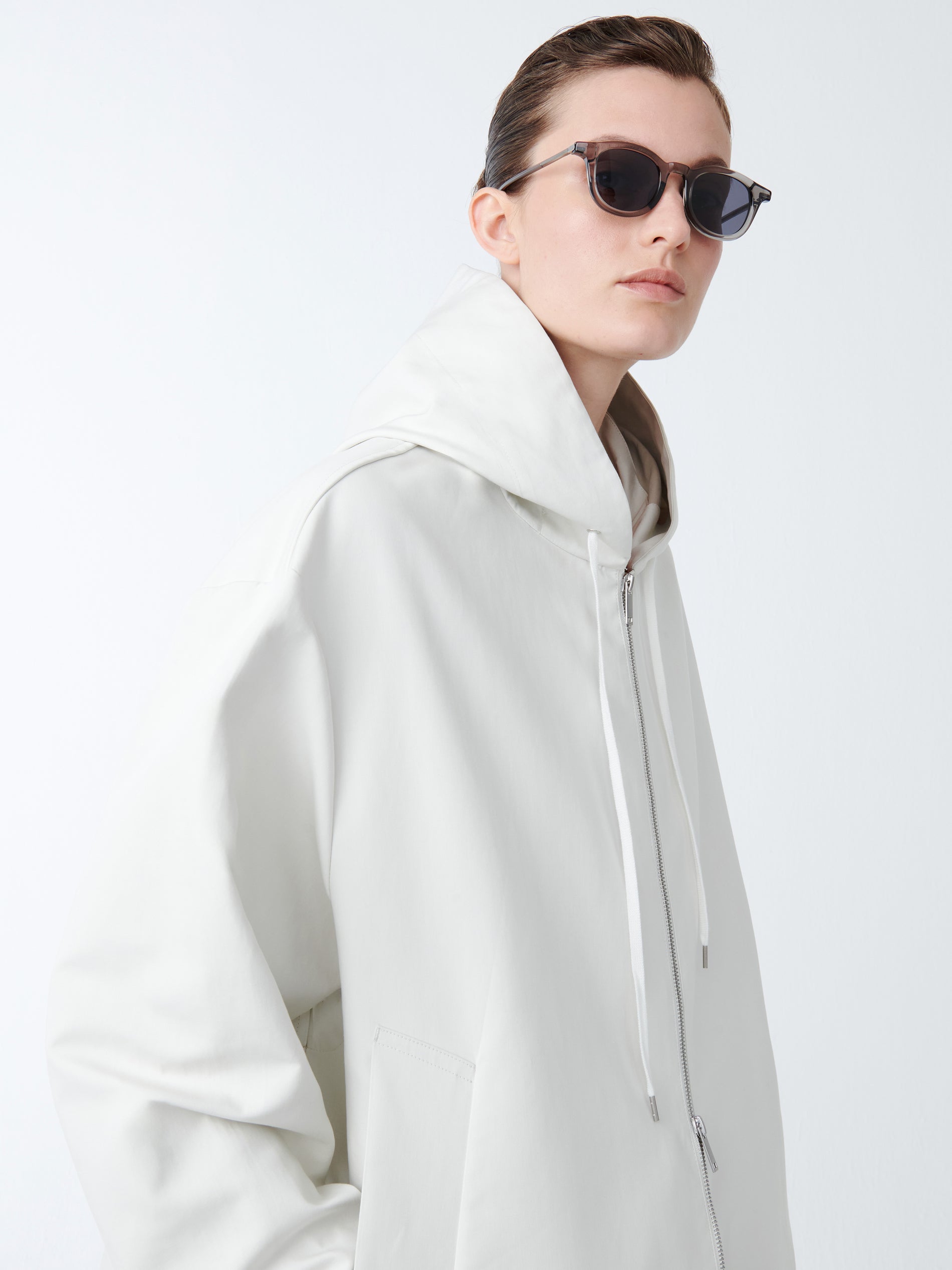 Kumiki Sunglasses in Grey Clear - Studio Nicholson