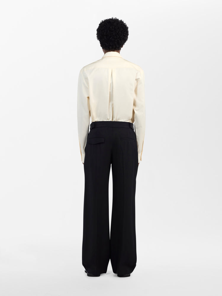 Reynosa Wool Viscose Pant in Black