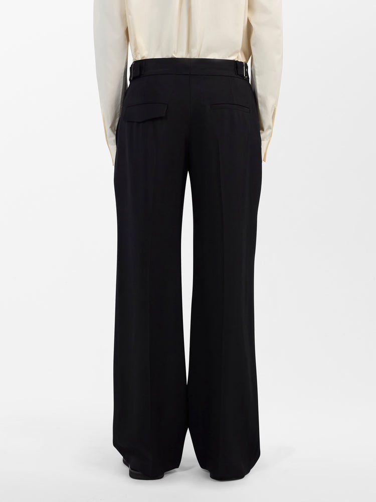 Reynosa Wool Viscose Pant in Black