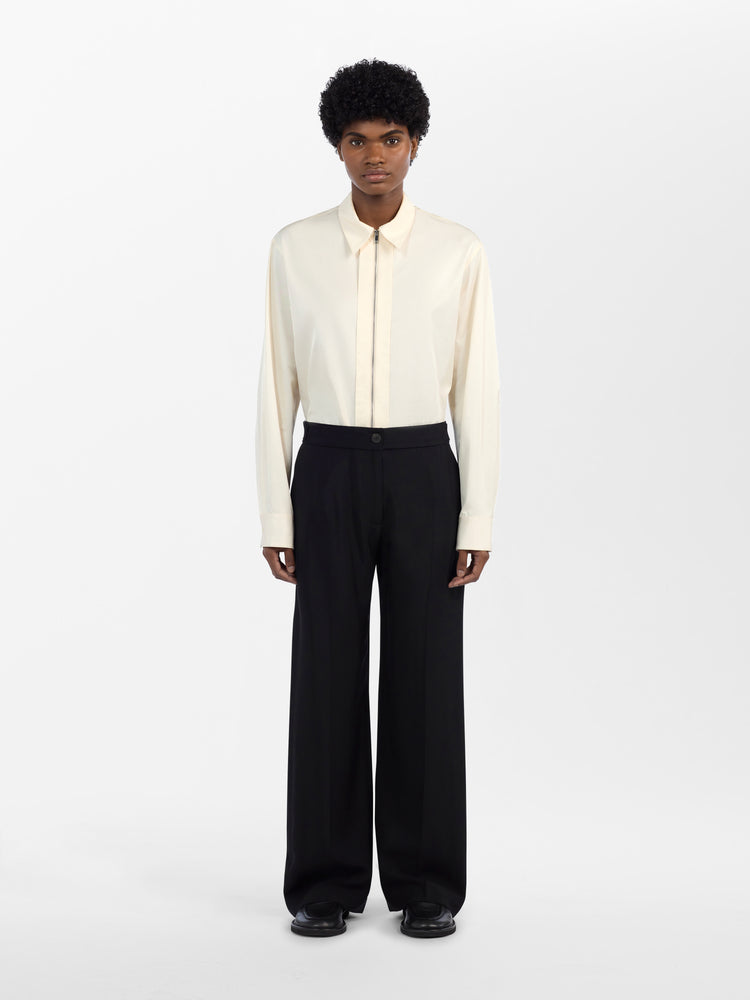 Reynosa Wool Viscose Pant in Black