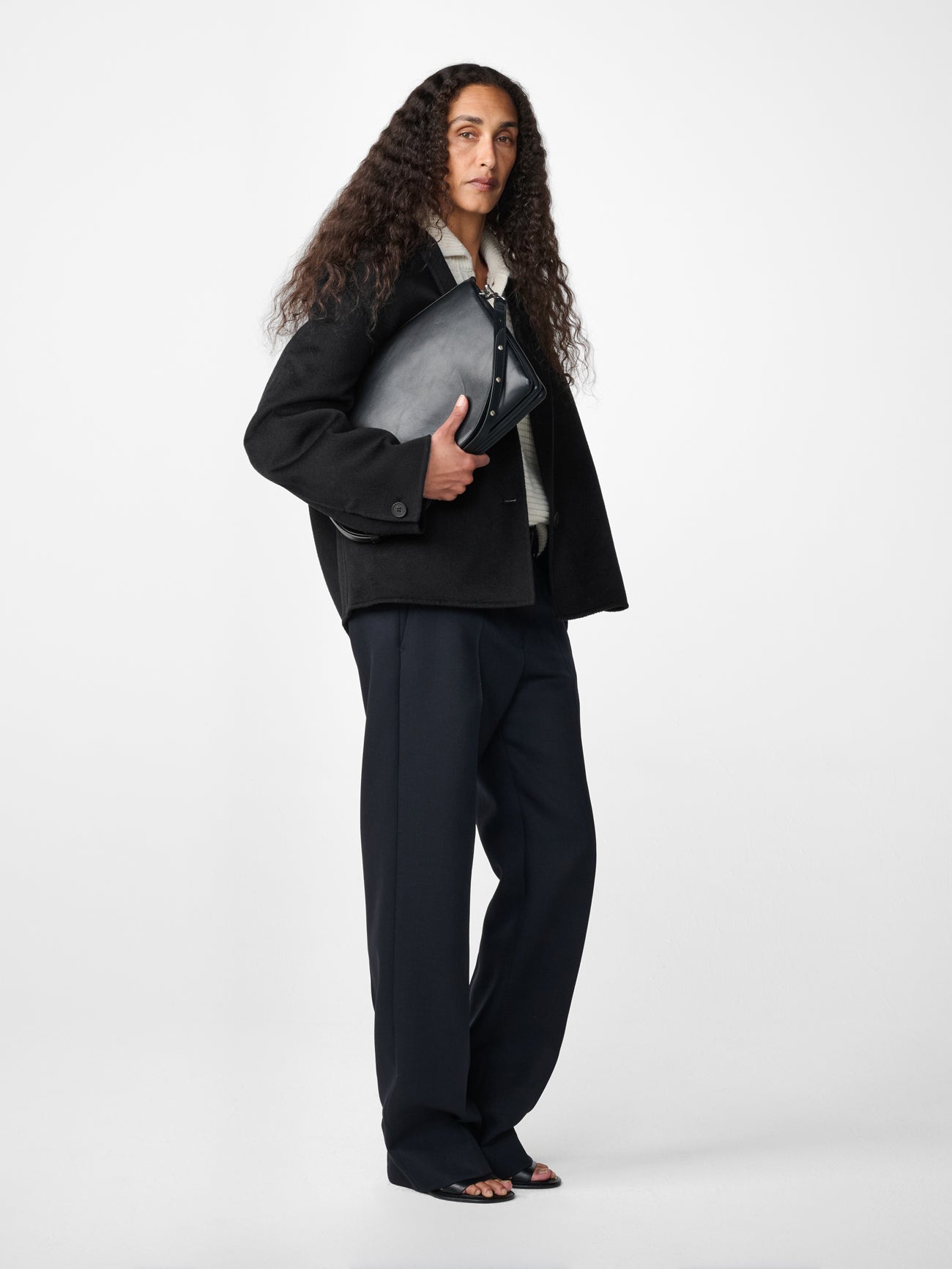 Rhine Wool Jacket in Black
