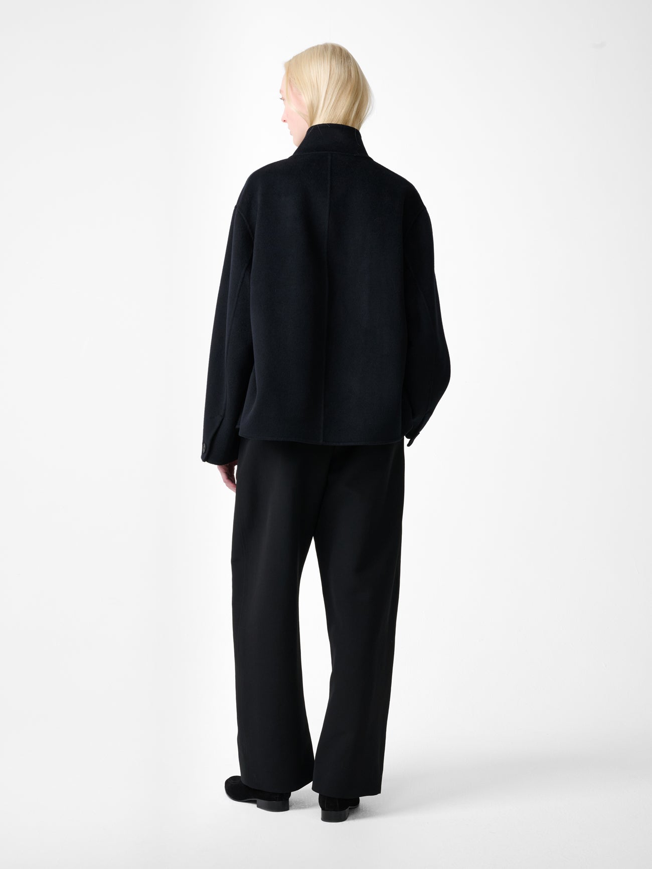 Rhine Wool Jacket in Darkest Navy