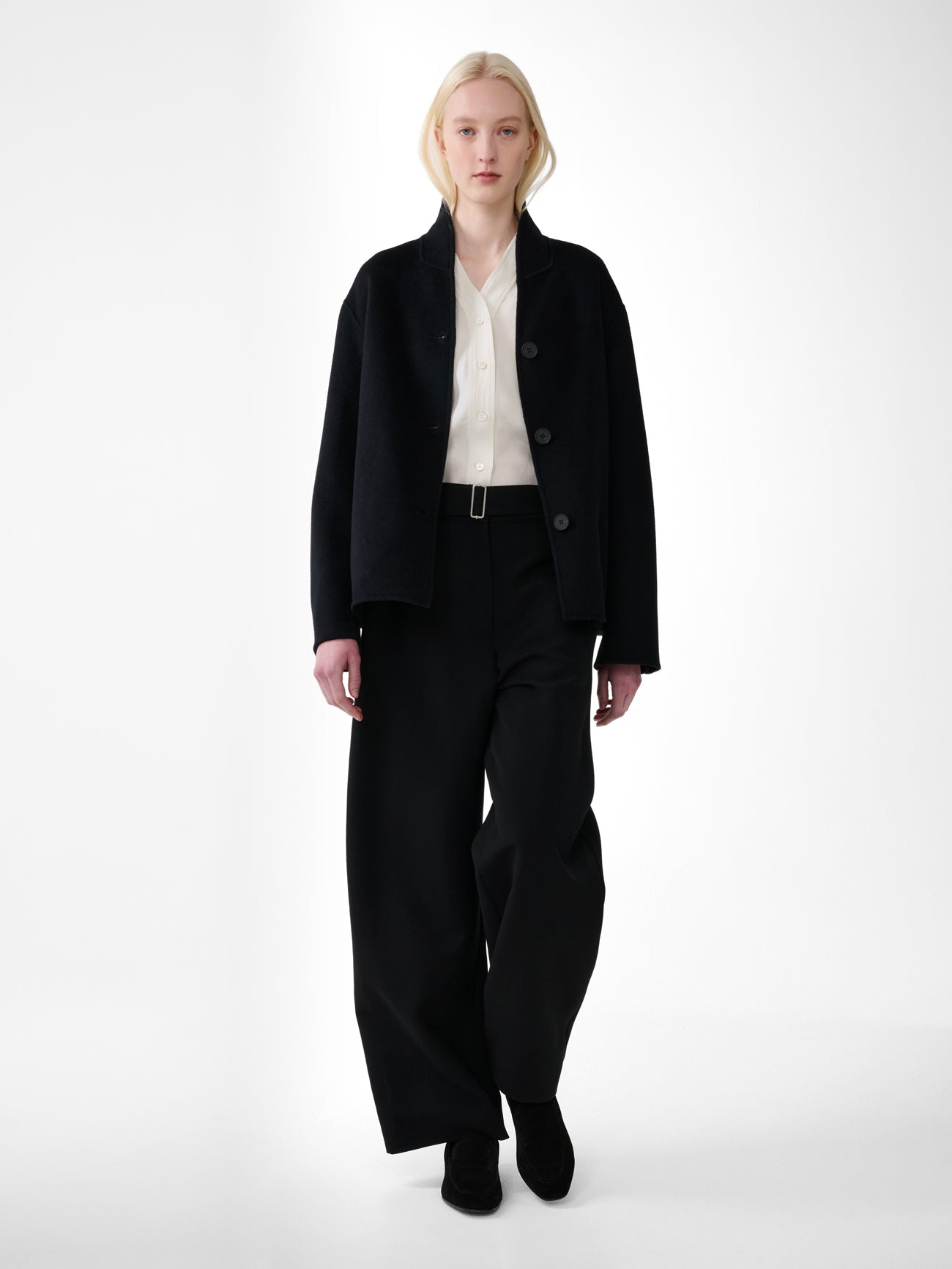 Rhine Wool Jacket in Darkest Navy