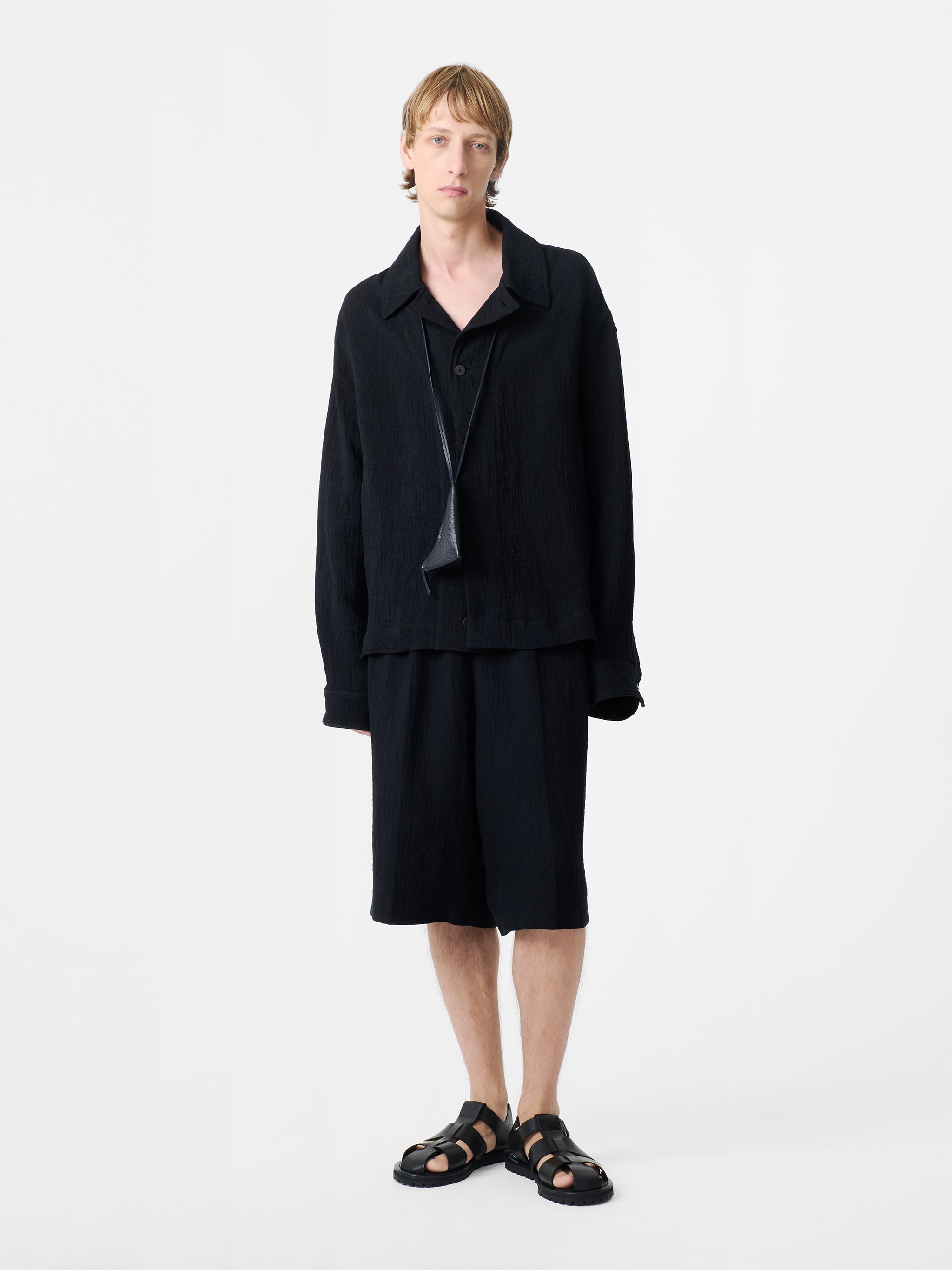STUDIO NICHOLSON｜JACKETS (RUKWA JACKET DARKEST NAVY (12 Studio Nicholson Rukwa Utility Jacket - Darkest Navy