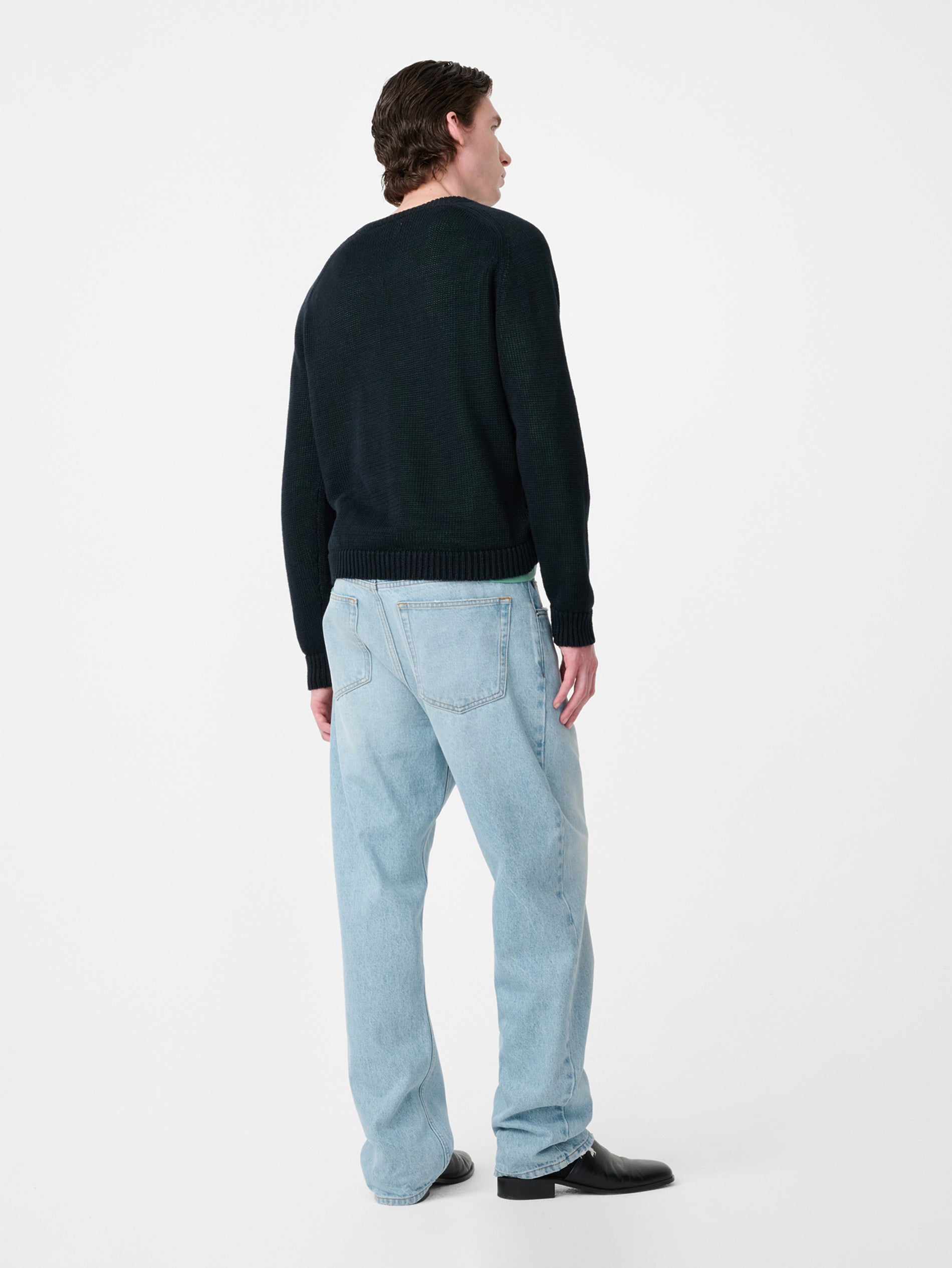 Riso Straight Leg Denim Pant in Bleached Wash