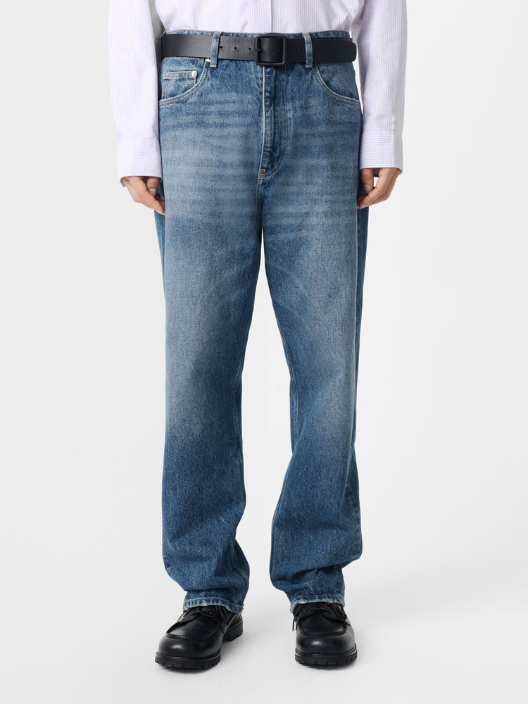 Riso Denim Pant in Worn Wash Indigo