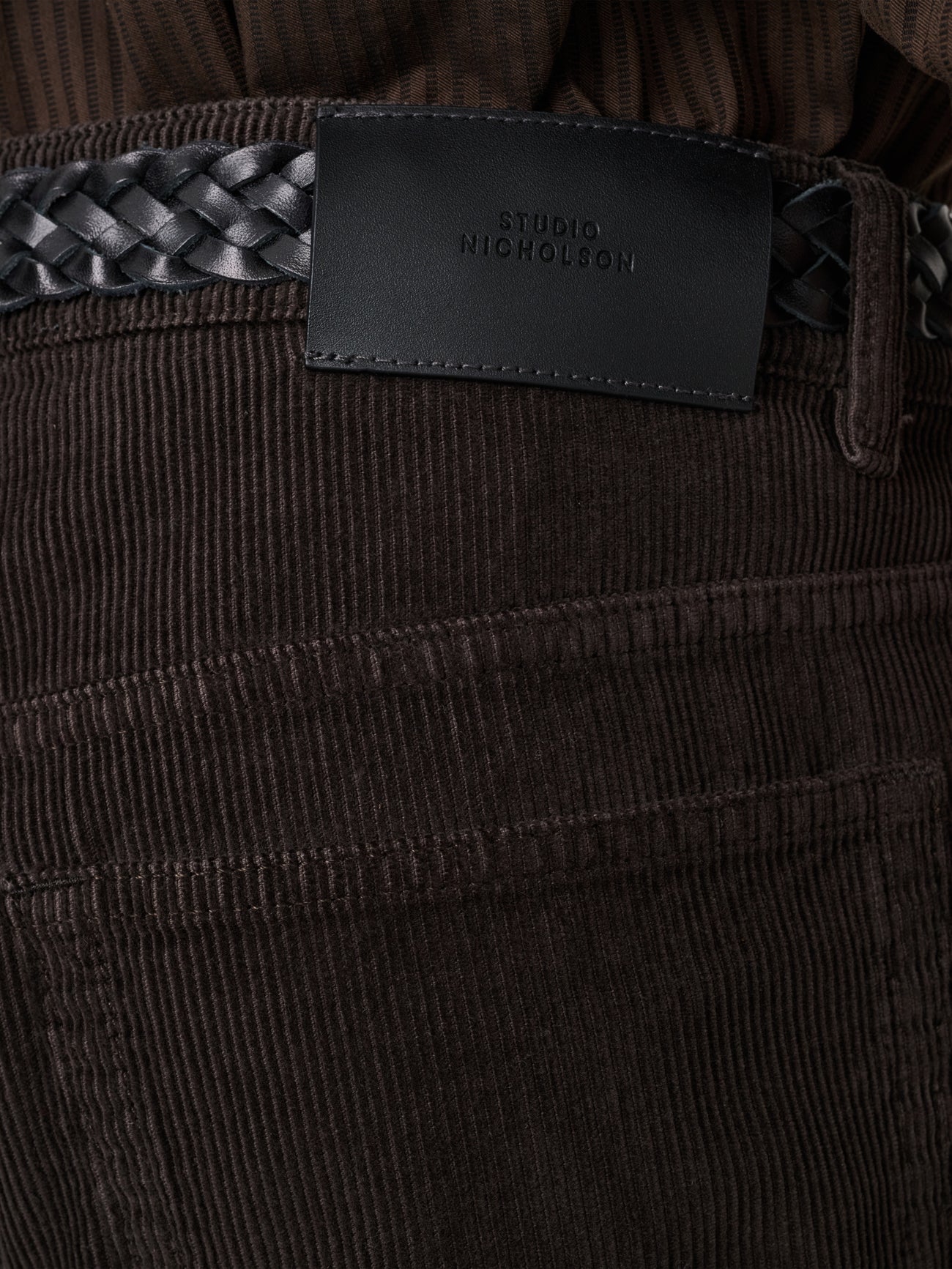 Riso Corduroy Straight Leg Pant in Coffee