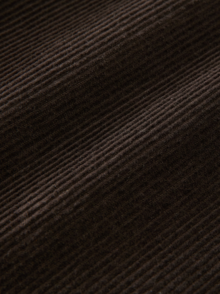 Riso Corduroy Straight Leg Pant in Coffee