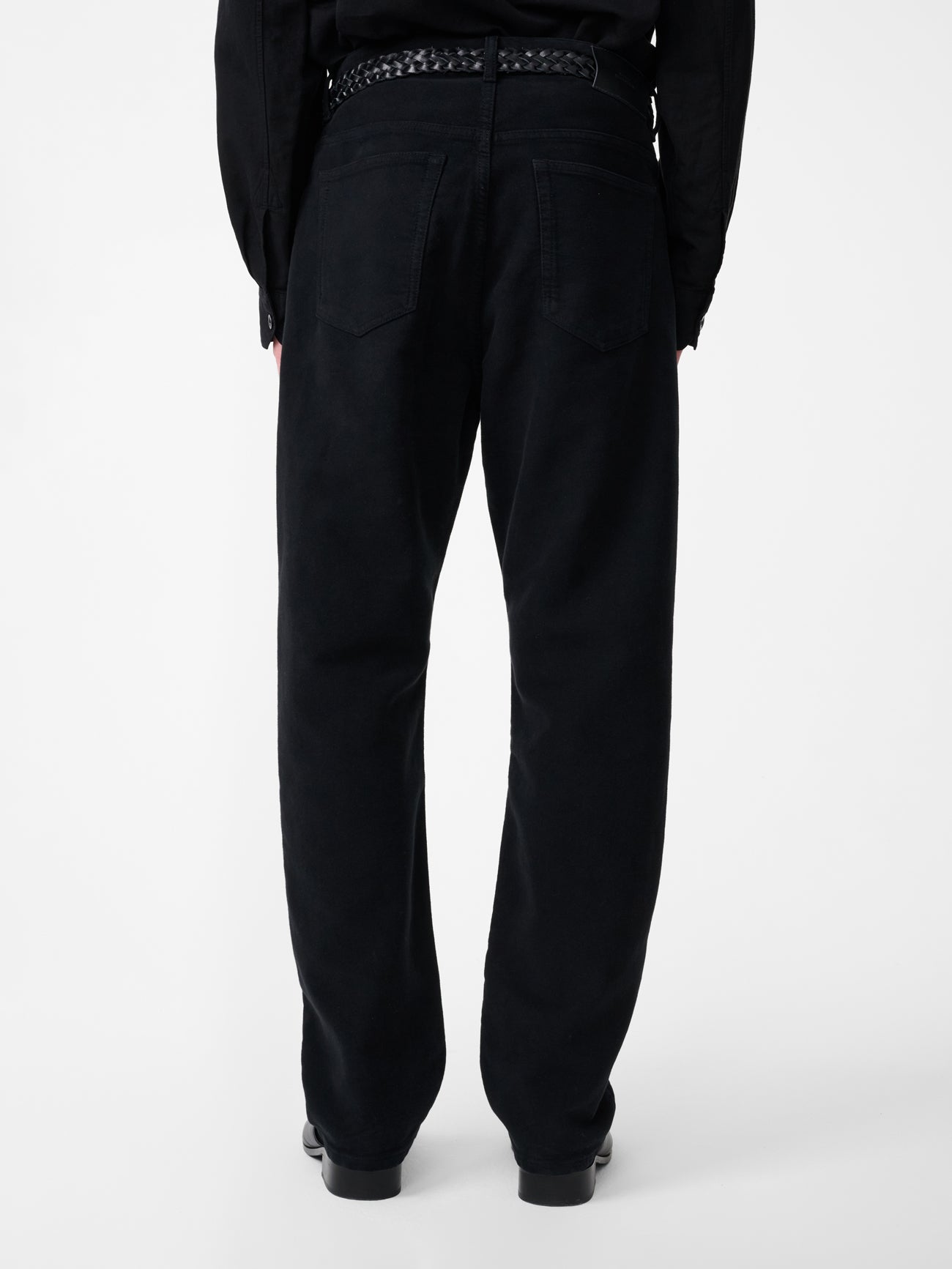Riso Moleskin Straight Leg Pant in Black