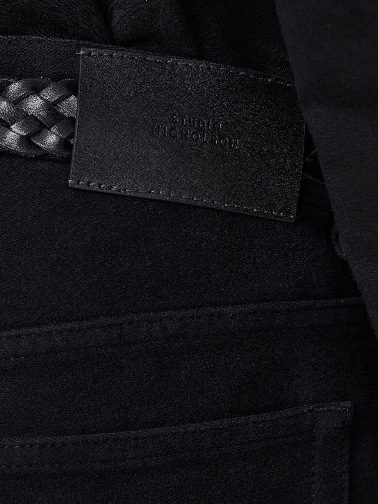 Riso Moleskin Straight Leg Pant in Black