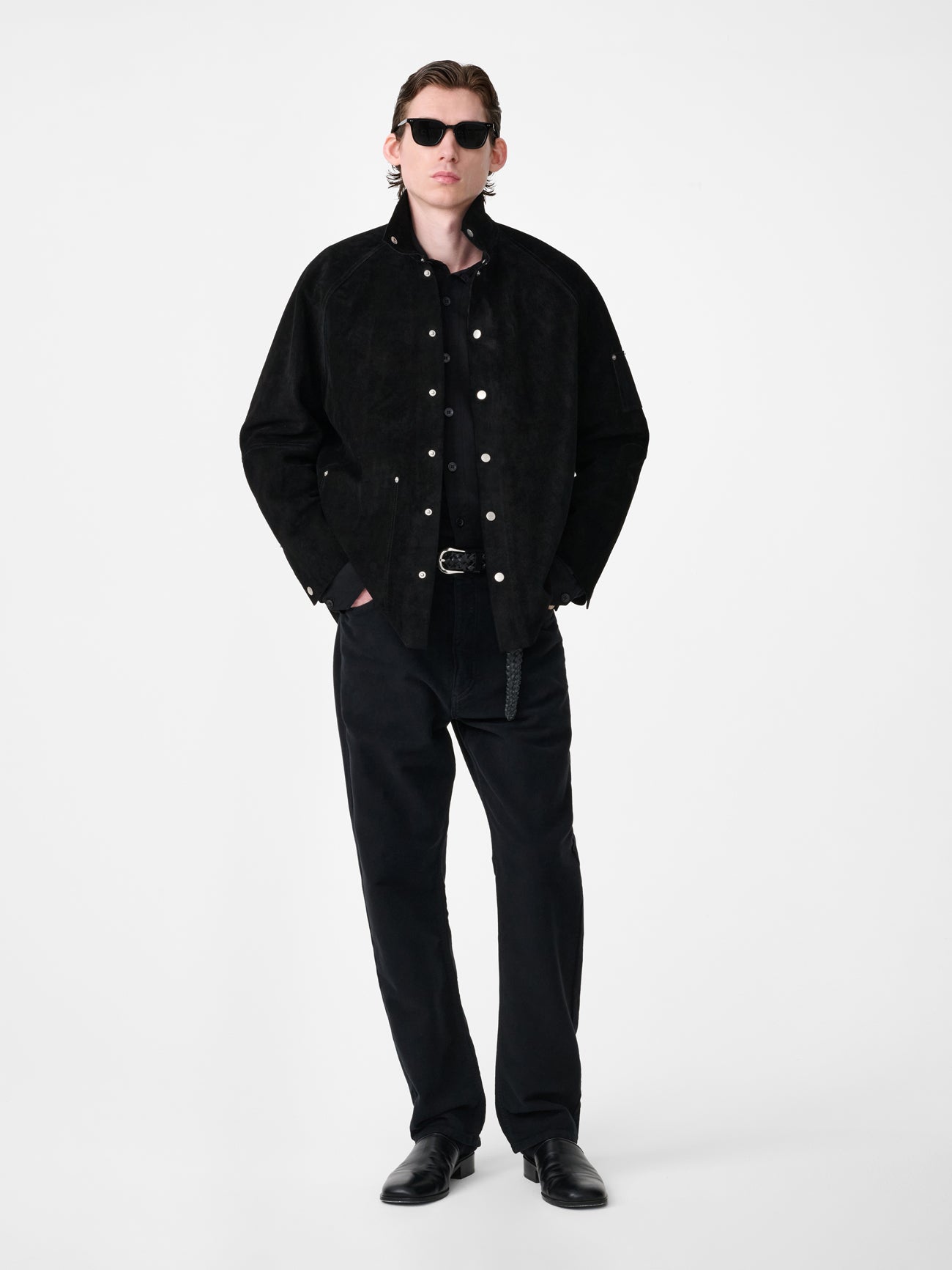 Riso Moleskin Straight Leg Pant in Black