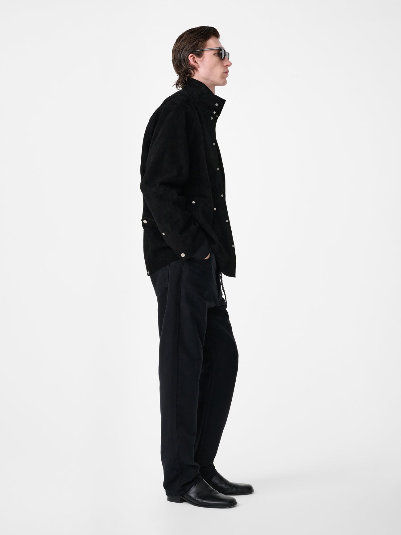 Riso Moleskin Straight Leg Pant in Black