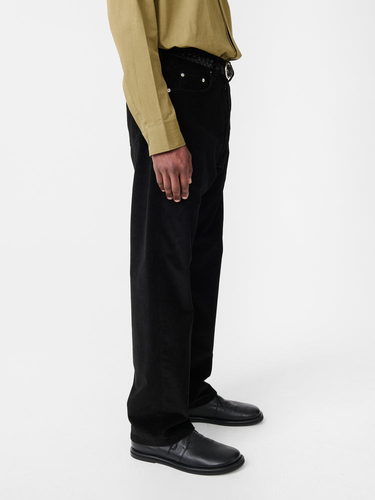 Riso Corduroy Pant in Black