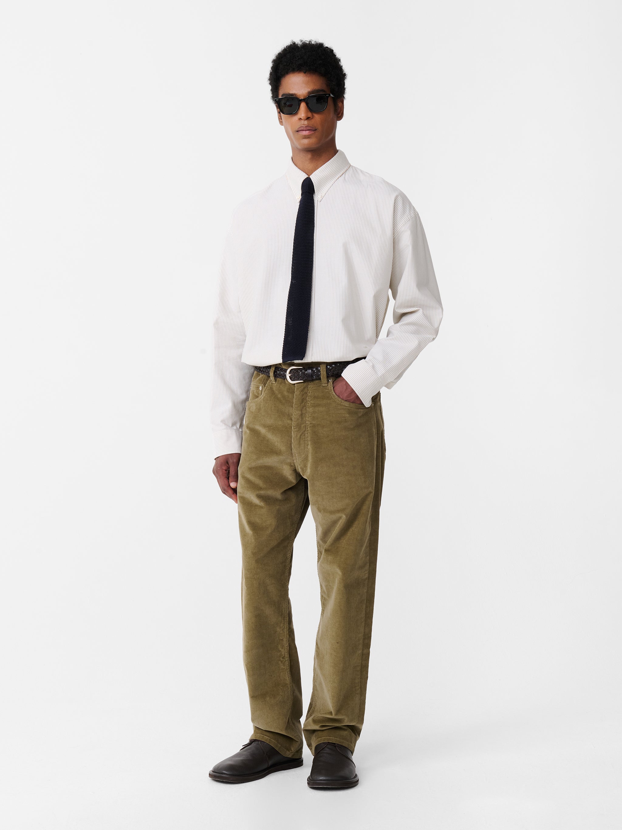 Riso Corduroy Pant in Lichen – Studio Nicholson