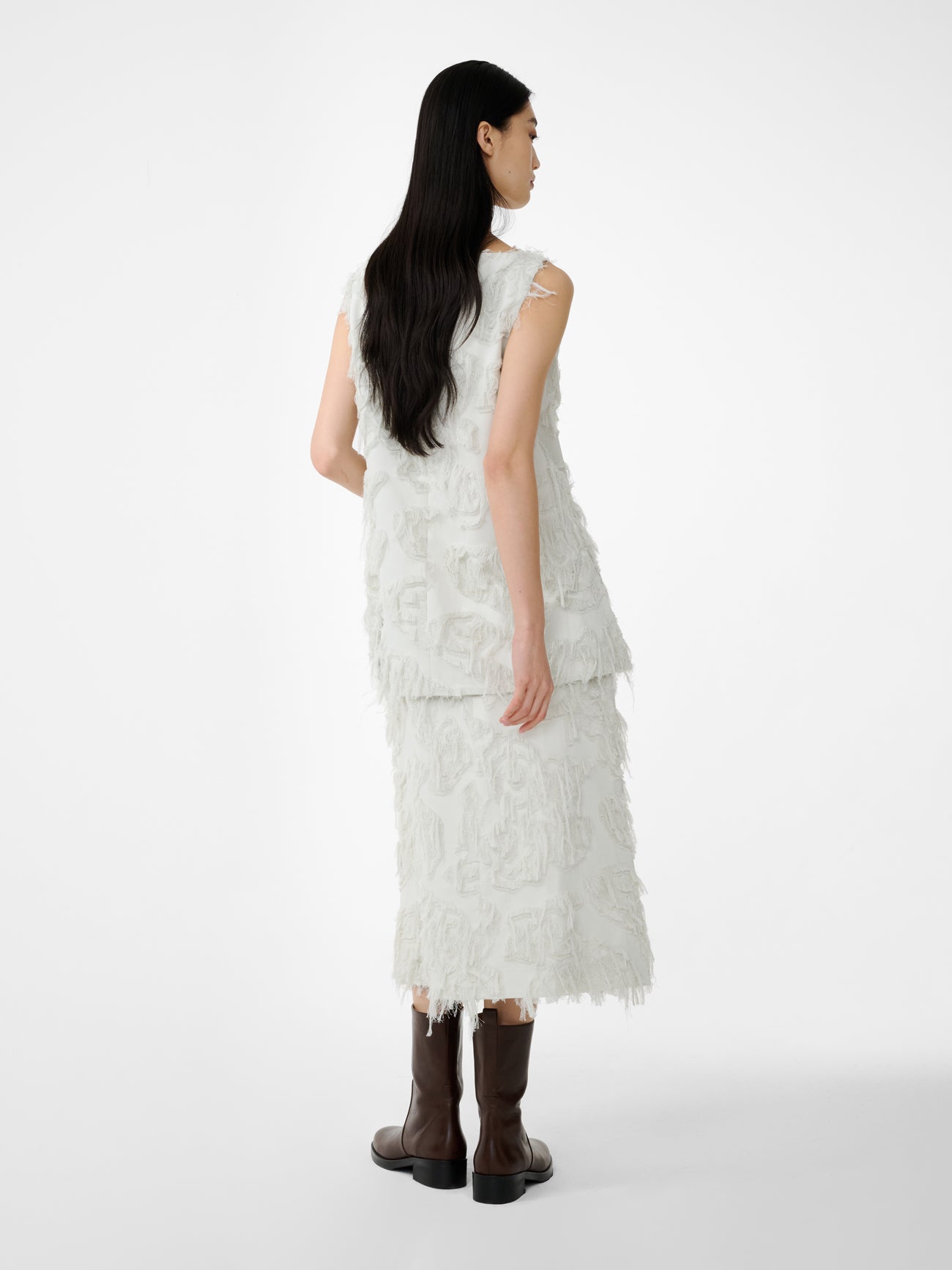 Roeper Skirt in Bone - Studio Nicholson
