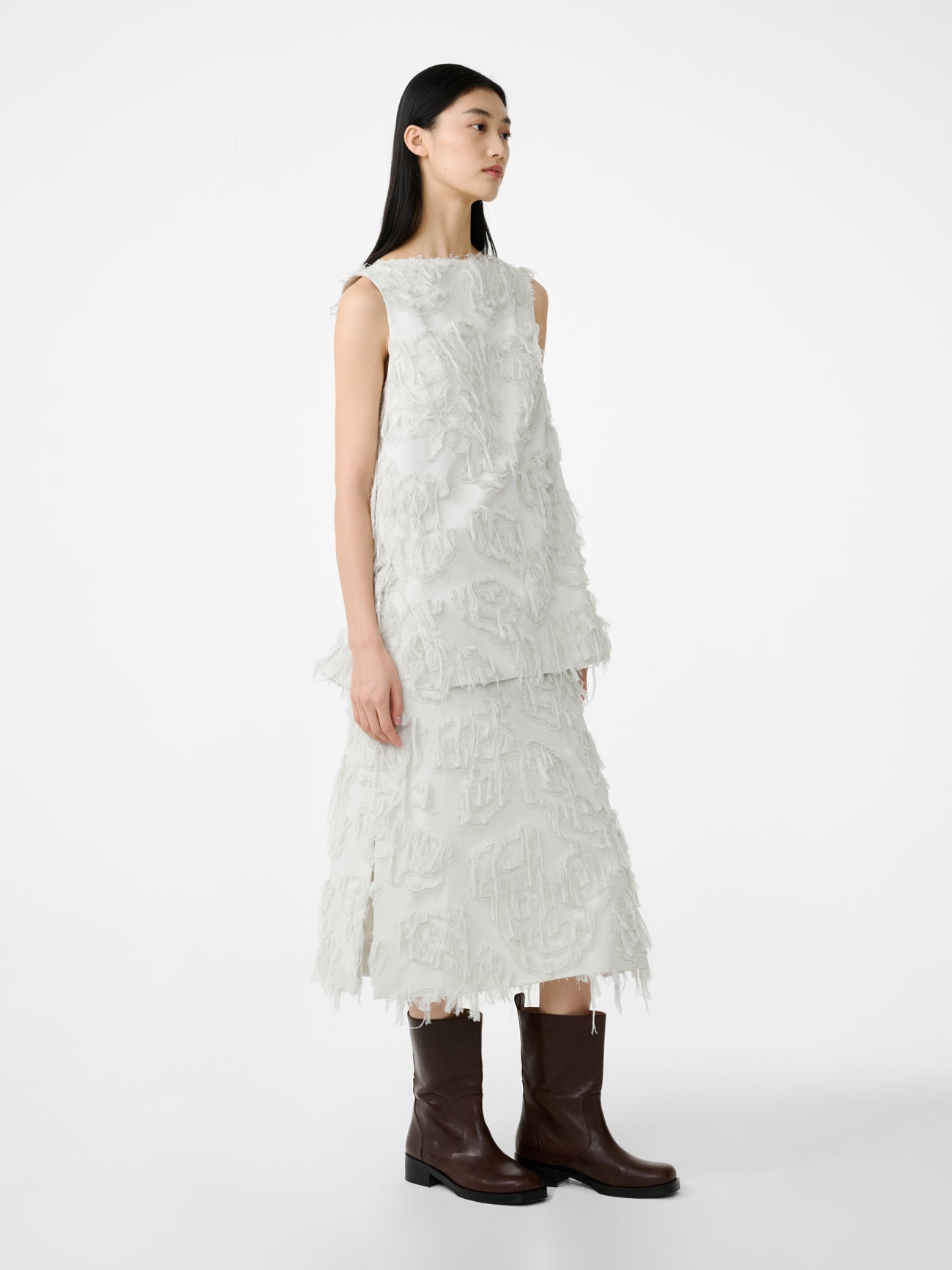 Roeper Skirt in Bone - Studio Nicholson