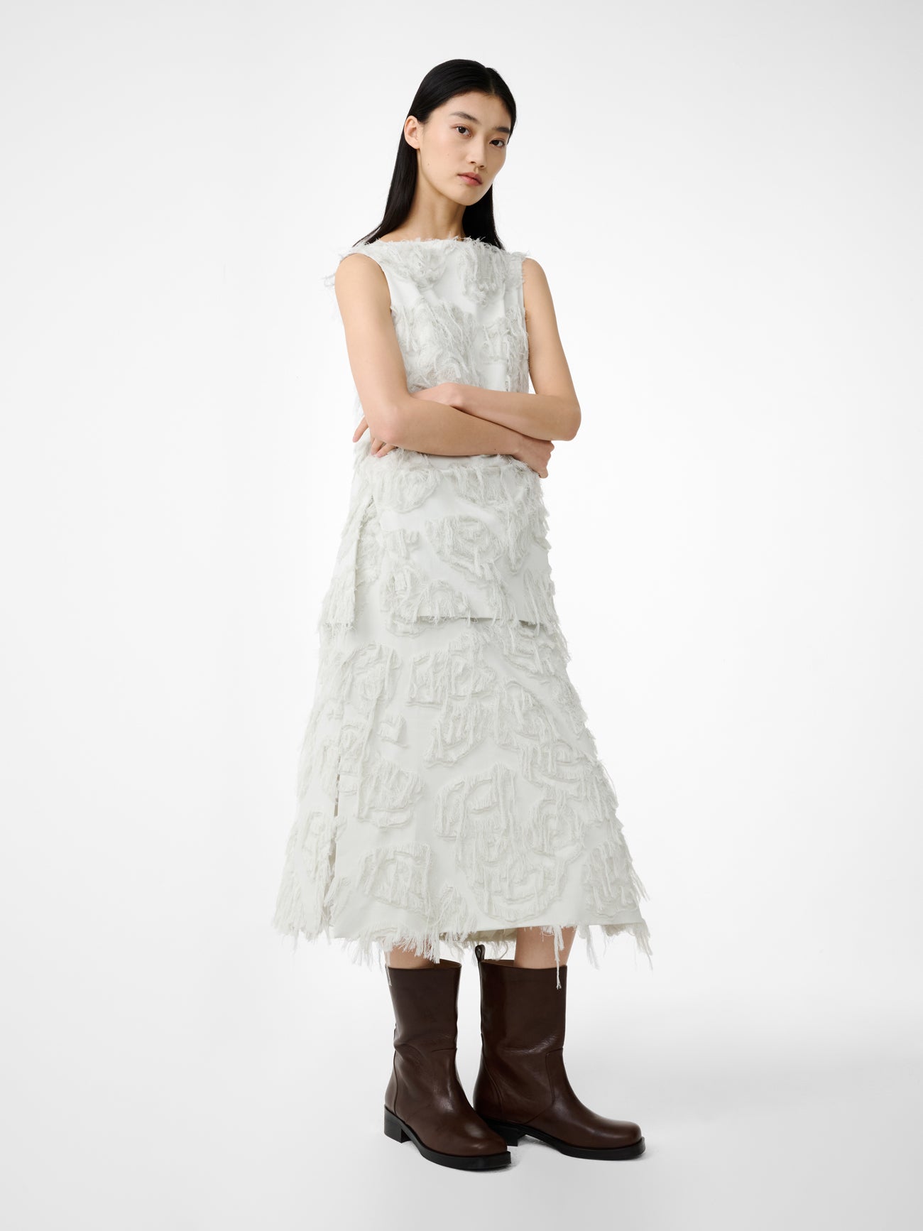 Roeper Skirt in Bone - Studio Nicholson