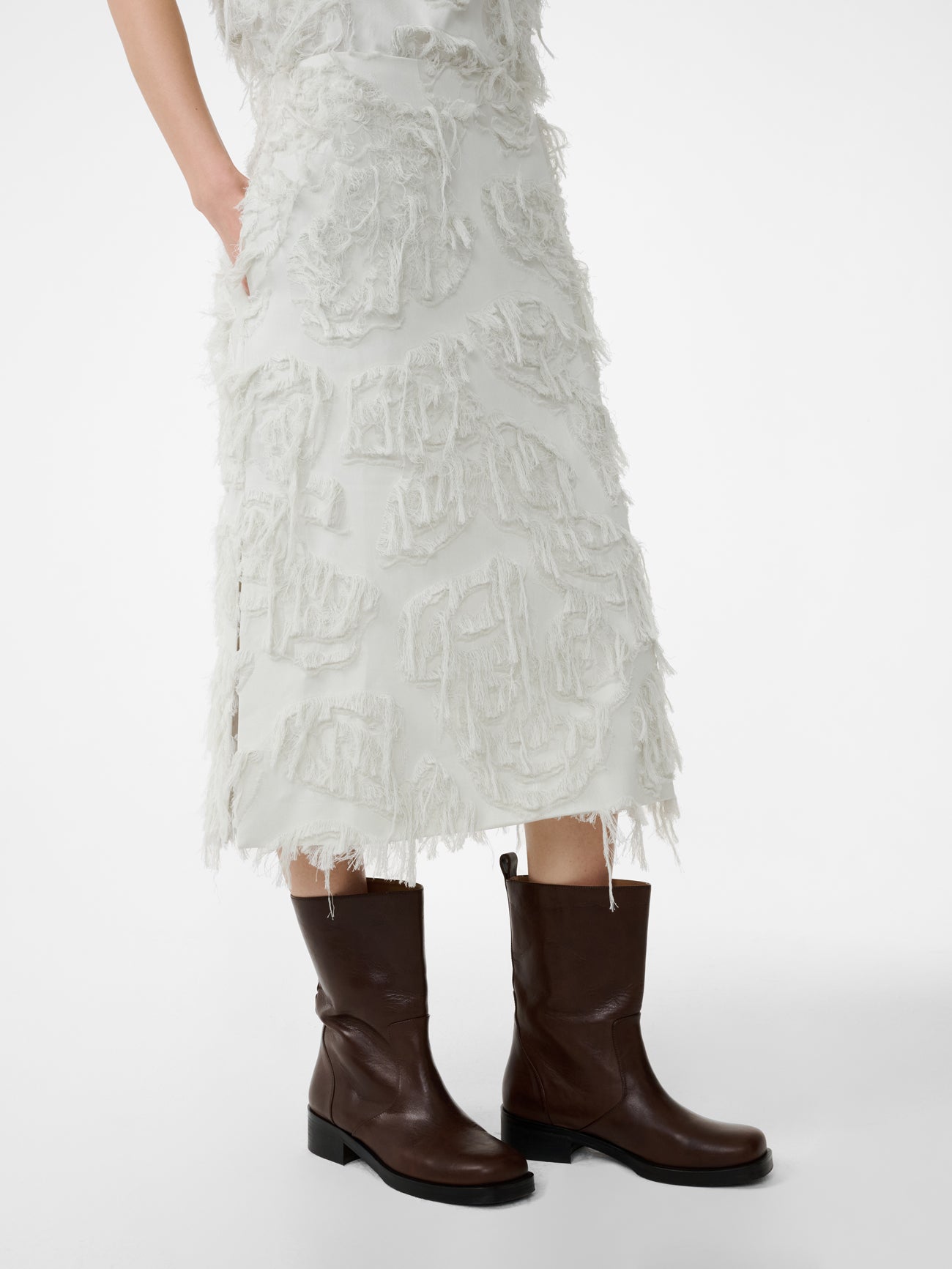 Roeper Skirt in Bone - Studio Nicholson