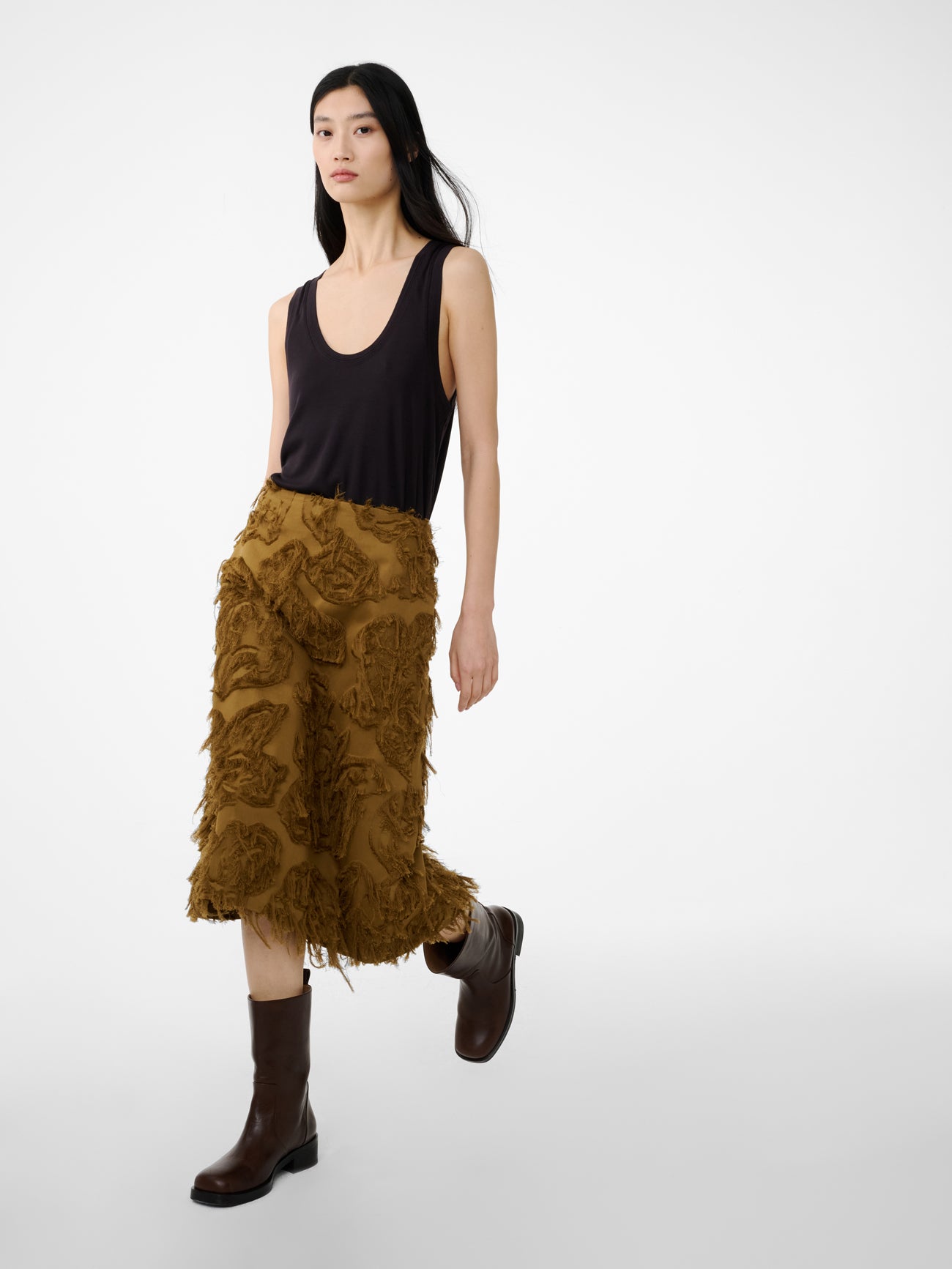 Roeper Skirt in Mustard - Studio Nicholson