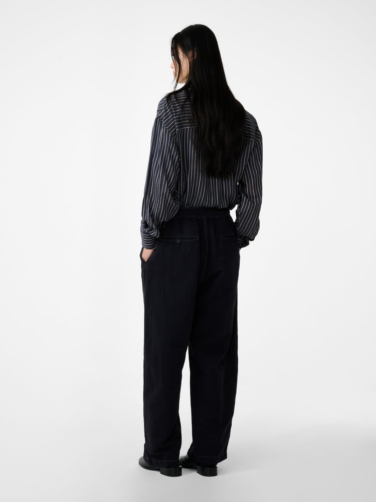 Rouen Shirt in Indigo Stripe - Studio Nicholson