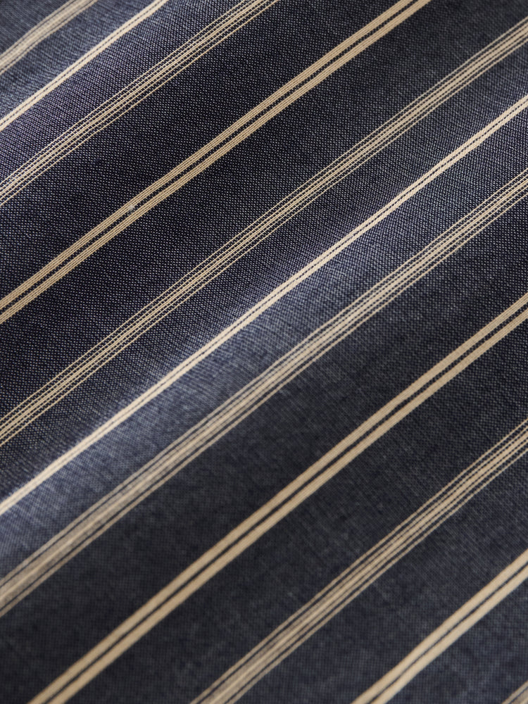 Rouen Shirt in Indigo Stripe - Studio Nicholson