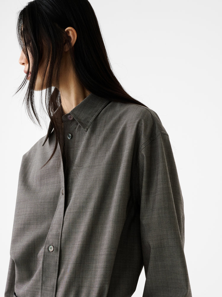 Rouen Shirt in Warm Grey