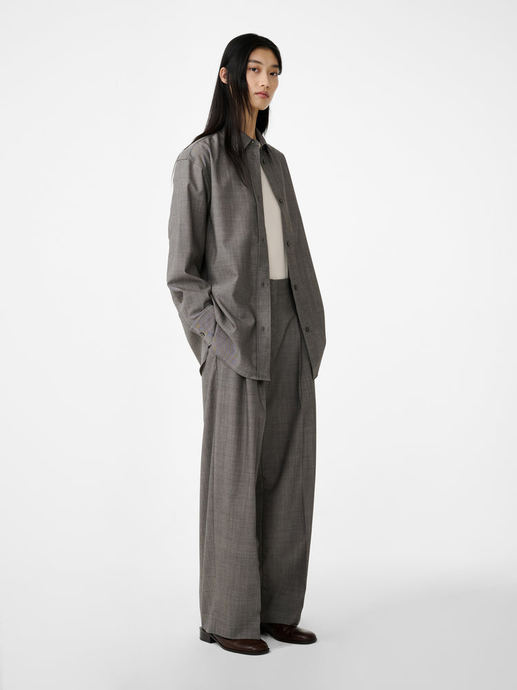 Rouen Shirt in Warm Grey